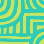 Servietten 25x25cm Labyrinth türkis, 20er, 3lagig,...