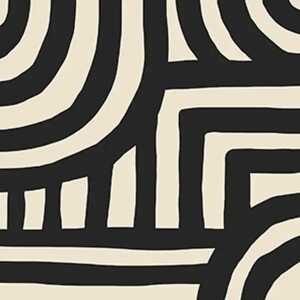 Servietten 25x25cm Labyrinth noir, 20er, 3lagig, Braun & Company