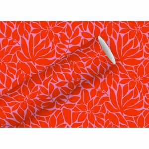 Geschenkpapier 2mx70cm Kraft Portofino rot, By Nature, Braun& Company