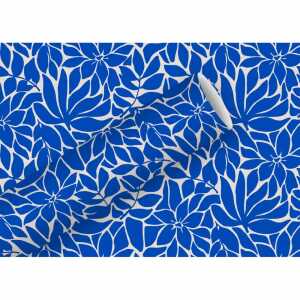 Geschenkpapier 2mx70cm Kraft Portofino azur, By Nature Braun & Company
