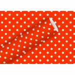 Geschenkpapier 2mx70cm Punkte tomatenrot, Braun &...