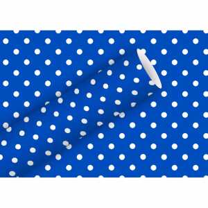 Geschenkpapier 2mx70cm Punkte azur, Braun & Company