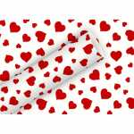 Geschenkpapier 2mx70cm Lovely weiß/rot, Braun &...