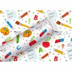 Geschenkpapier 2mx70cm Schule, Braun & Company