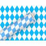 Geschenkpapier 70cmx2m Bayernraute blau weiß, Braun...
