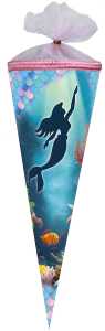 Nestler Schultüte Tüllv. 35 cm rund Meerjungfrau