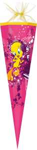Nestler Schultüte Tüllv. 85 cm 6-eckig Tweety WarnerB