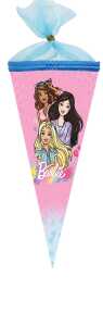 Nestler Schultüte Tüllv. 22 cm rund Barbie Girl Mattel
