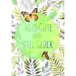 Glückwunschkarte MIDI Schmetterlinge