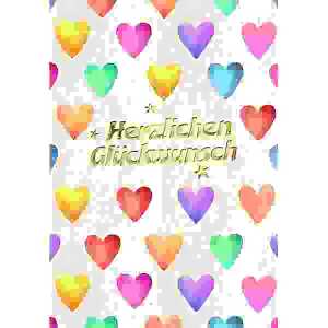 Glückwunschkarte MIDI Herzen 4016723454651
