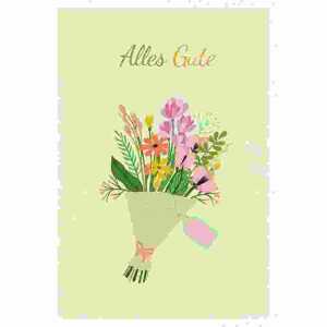 Glückwunschkarte MIDI Strauß 4016723454705