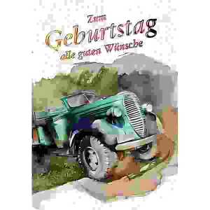 Geburtstagskarte MIDI Auto 4016723457324