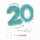 Zahlenkarte 20. Geburtstag 4016723573123