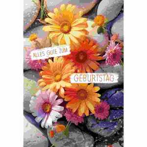 Glückwunschkarte Blumen 4016723858053