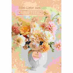 Glückwunschkarte Blumenstrauß 4016723858077