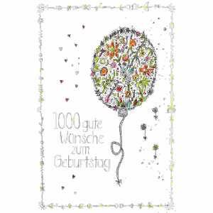 Geburtstagskarte Luftballon 4016723859814