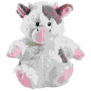 Wärmekissen Kuh weiß/braun, aus Polyester