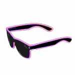 EL Neon Brille Beam pink inkl. Batterien