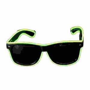 EL Neon Brille Beam grün inkl. Batterien