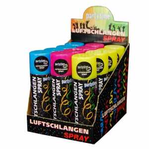 Luftschlangen-Spray 60ml 3fach sortiert
