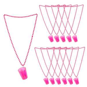 Bundle Schnapsglaskette neonpink 12er