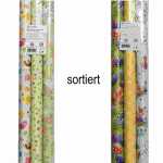 Geschenkpapier Ostern 3er 3mx70cm 2fach sortiert, 3...