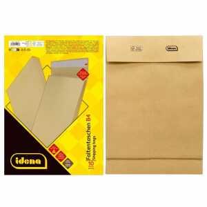 Faltentasche B4 o.F 4cm Boden hk 10er braun natur, 140g/m², 10 Stück