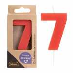 Idena Zahlenkerze 7 rot 4064997500871