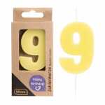 Idena Zahlenkerze 9 gelb 4064997500895