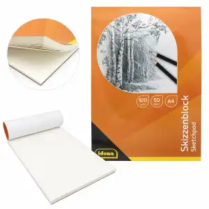 Idena Skizzenblock A4 50 Blatt 120g FSC-Mix
