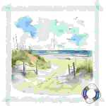 Servietten 33x33cm Sailing along the Coast, 3-lagig, 20er