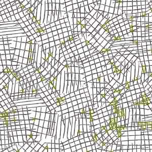 Servietten 33x33cm Cuadricula Festiva White, gold/white, 3-lagig, 20er