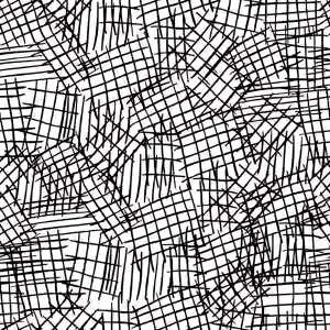 Servietten 33x33cm Cuadricula Festiva White, black/white 3-lagig, 20er