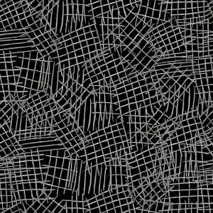 Servietten 33x33cm Cuadricula Festiva White, silver/black 3-lagig 20er