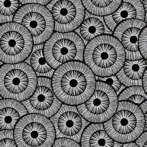 Servietten 33x33cm Rosettes Festives White, silver/black 3-lagig, 20er