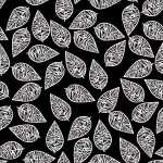 Servietten 33x33cm Feuilles Festives Black, white,...