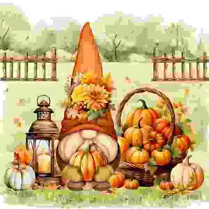 Servietten 33x33cm Harvest Gnome, 3-lagig, 20er