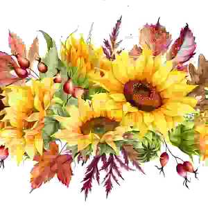 Servietten 33x33cm Girasoli Autunnali, 3-lagig, 20er