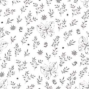 Servietten 33x33cm Butterfly Embroidery, white, 3-lagig, 20er