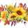 Servietten 24x24cm Girasoli Autunnali, 3-lagig, 20er