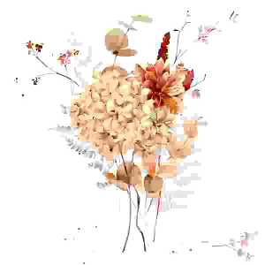 Servietten 33x33cm Spicy Colour Bouquet, 3-lagig, 20er