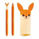 Gelschreiber Fuchs 0,7mm orange, Schreibfarbe blau,...