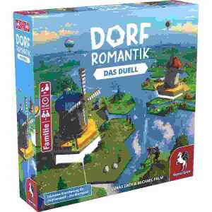 Brettspiel Dorfromantik Das Duell, sechseckige Landschaftsplättchen,