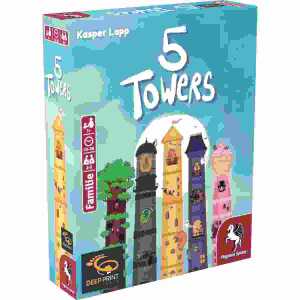 Kartenspiel 5 Towers 110 Karten und Spielanleitung, ab 7 Jahren