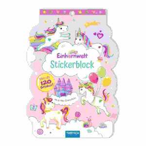 Stickerblock Einhornwelt ab 3 Jahren,, TRÖTSCH