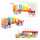 Holzspielzeug LKW mit geometrischen Figuren, 19teilig