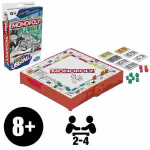 Kompaktspiel MONOPOLY Spass überall!, 2-4 Spieler, ab 8 Jahren, Hasbro