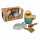 Sand-Wasser-Set 4teilig Gießkanne, Sandform, Schaufel, Rechen