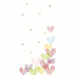 Motivtaschentuch FSC-Mix 10er Hearts Pastel, Paper+Design