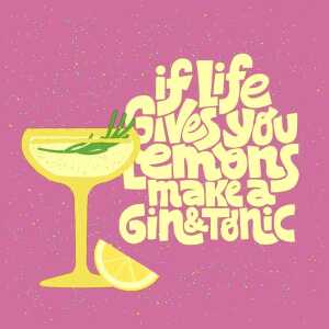 Servietten 24x24cm Gin & Tonic FSC-Mix, Paper+Design